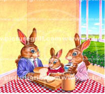 artist of bunny art easter illustrations