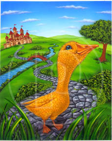 art of golden goose illustration